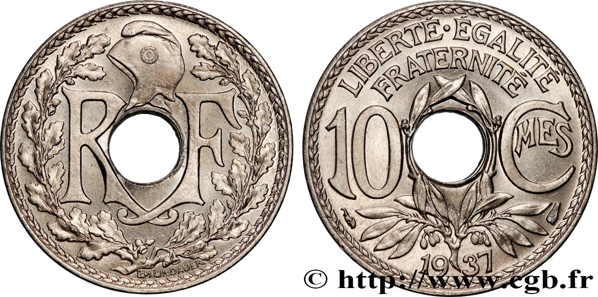 10 centimes Lindauer 1937  F.138/24 MS66 