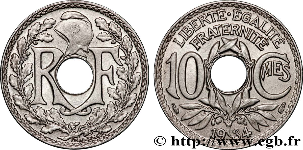 10 centimes Lindauer 1934  F.138/21 MS64 