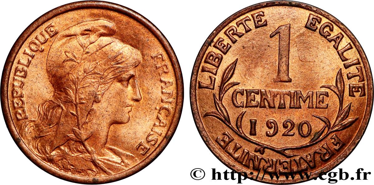 1 centime Daniel-Dupuis 1920  F.105/19 FDC65 
