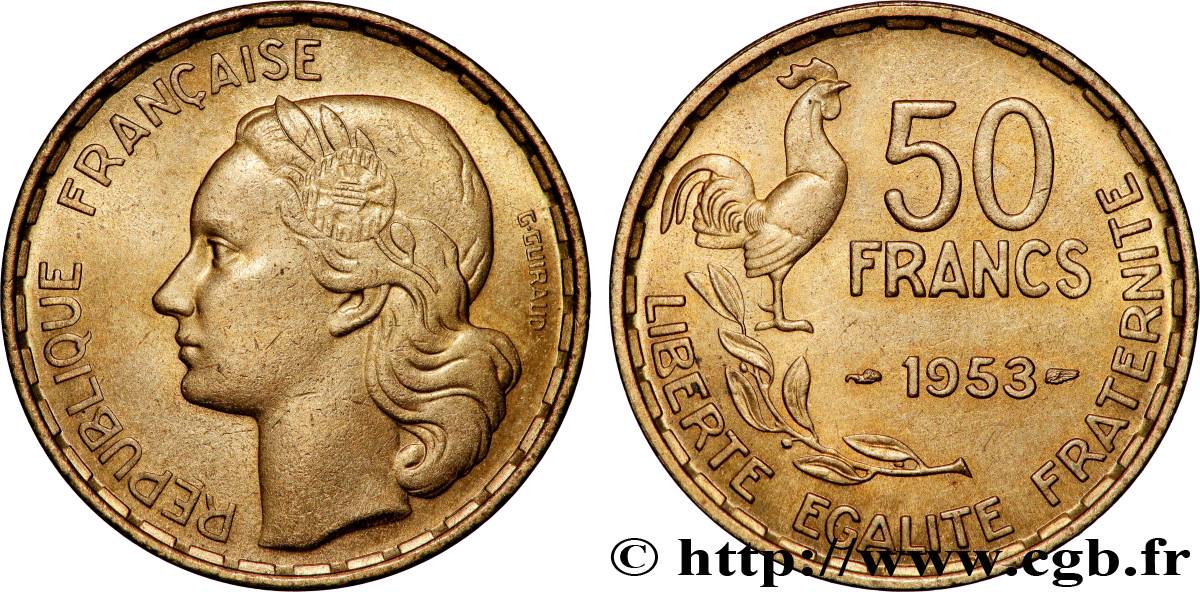 50 francs Guiraud 1953  F.425/10 MS 