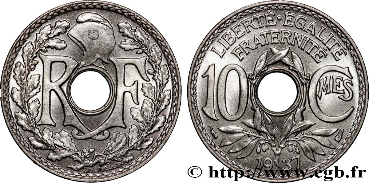 10 centimes Lindauer 1937  F.138/24 MS66 