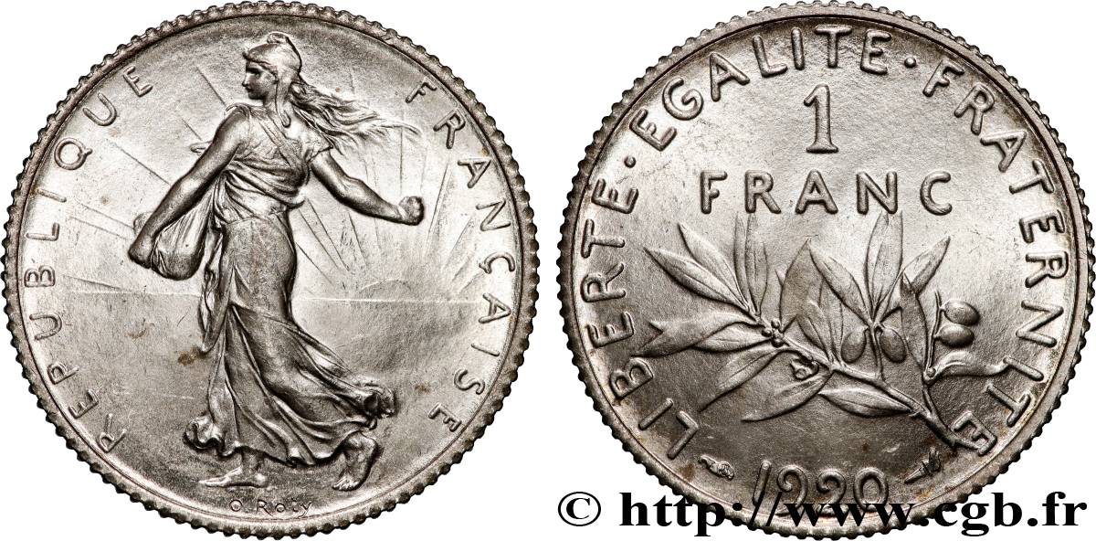 1 franc Semeuse 1920 Paris F.217/26 MS64 