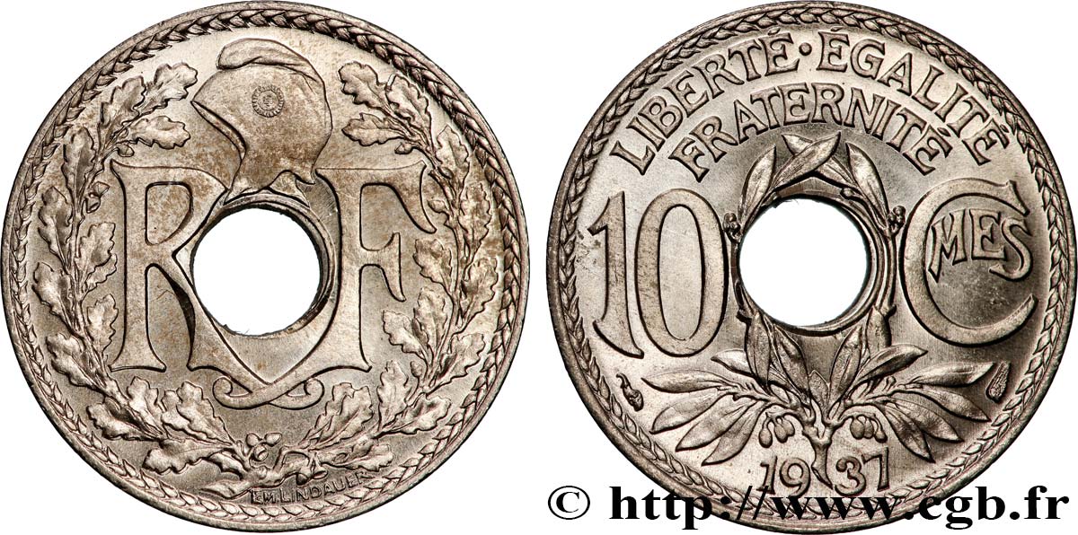 10 centimes Lindauer 1937  F.138/24 MS66 