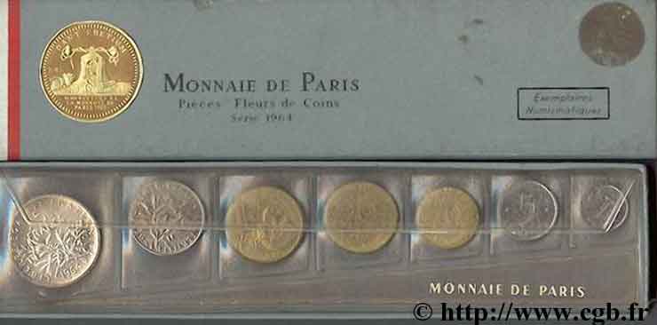 Boîte Fleur de Coins 1964  F.5000 2 MS 