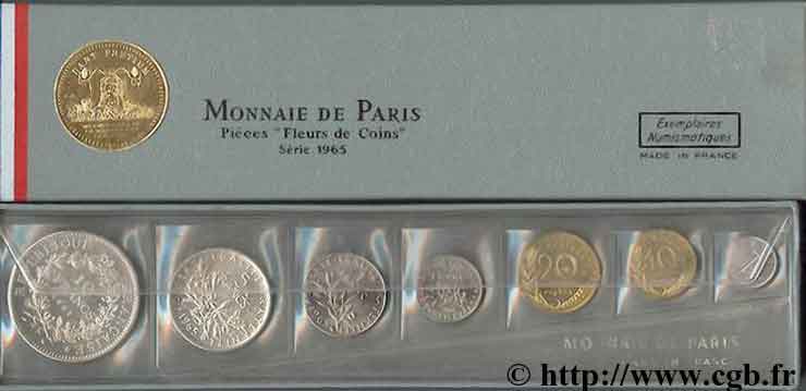 Boîte Fleur de Coins 1965  F.5000 3 FDC 