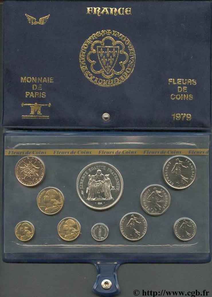Boîte Fleur de Coins 1979 Paris F.5000/32 FDC70 