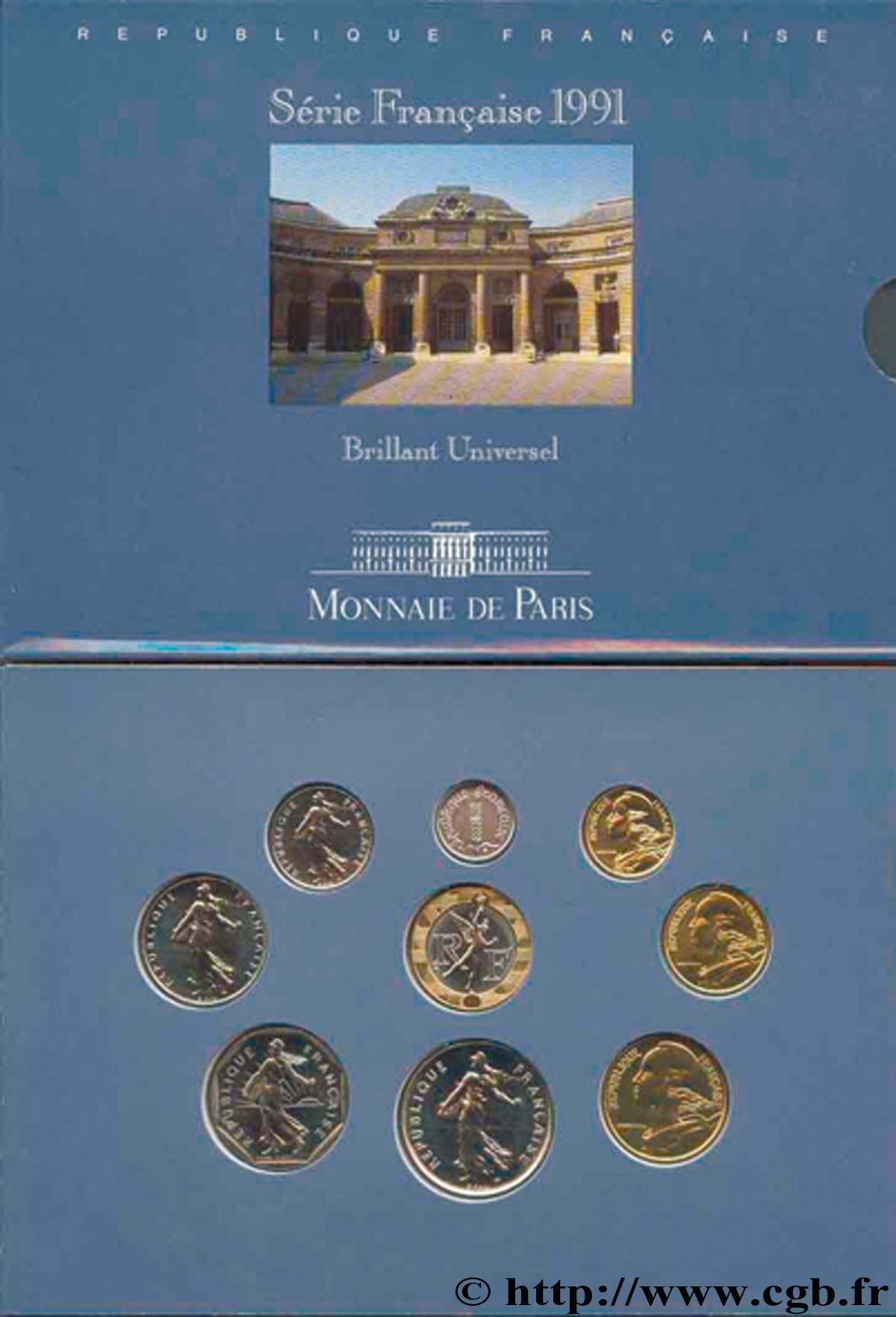 Série Brillant Universel 1991 Paris F.5200/9 FDC70 