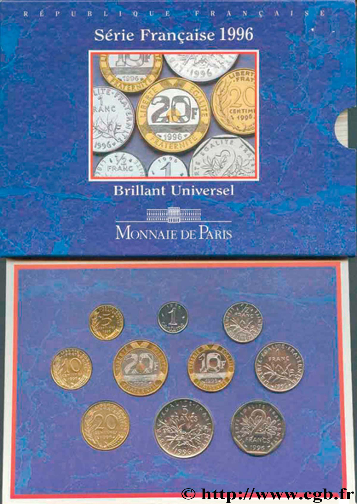 Série Brillant Universel 1996 Paris F.5200/16 FDC70 