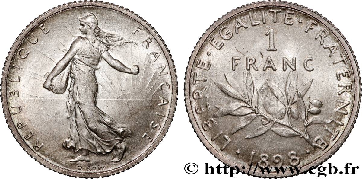 1 franc Semeuse 1898 Paris F.217/1 SC63 