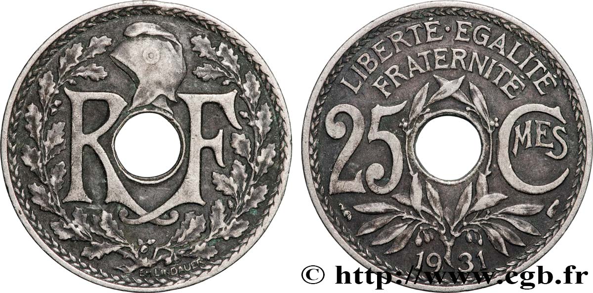 25 centimes Lindauer  1931  F.171/15 TTB+ 