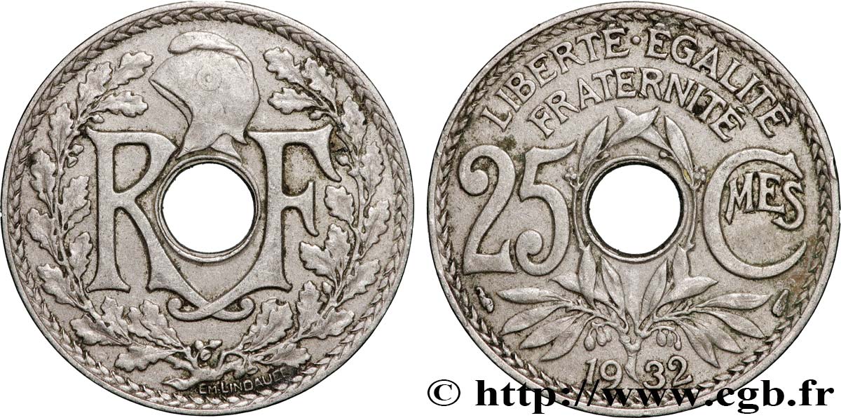 25 centimes Lindauer 1932  F.171/16 XF 