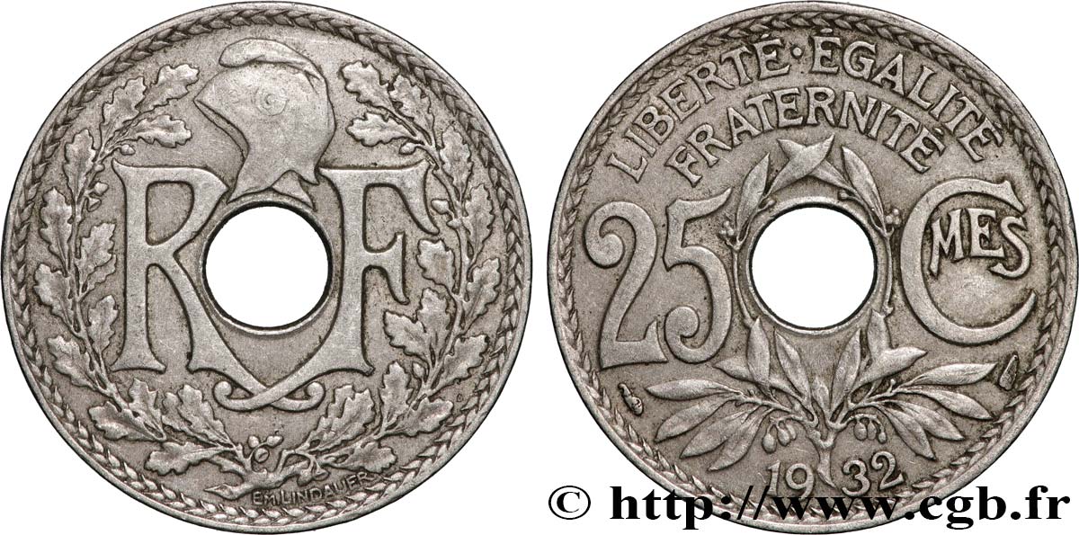 25 centimes Lindauer 1932  F.171/16 XF 