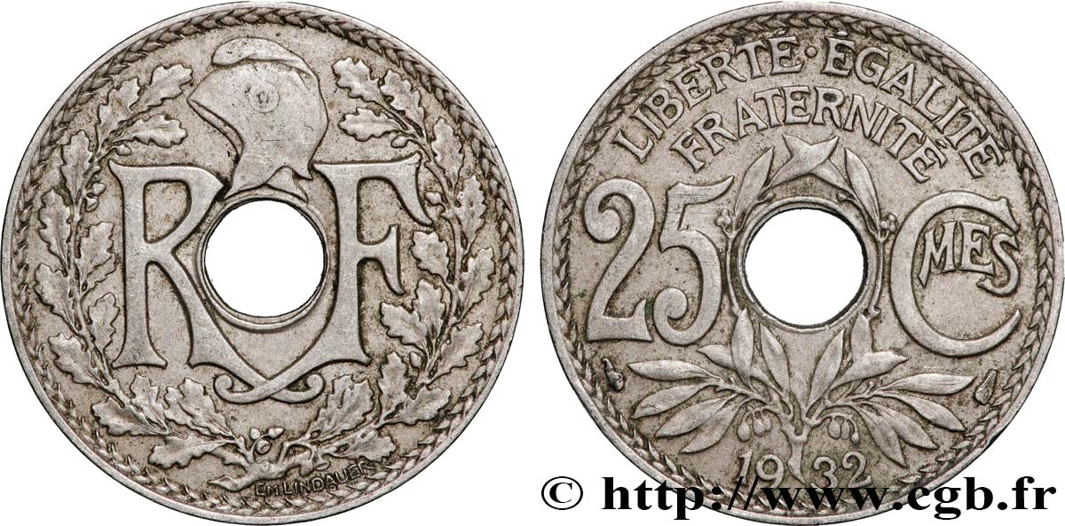 25 centimes Lindauer 1932  F.171/16 XF 