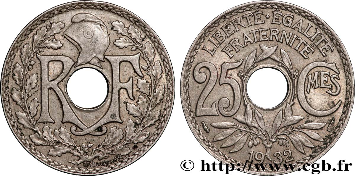 25 centimes Lindauer 1932  F.171/16 SUP 
