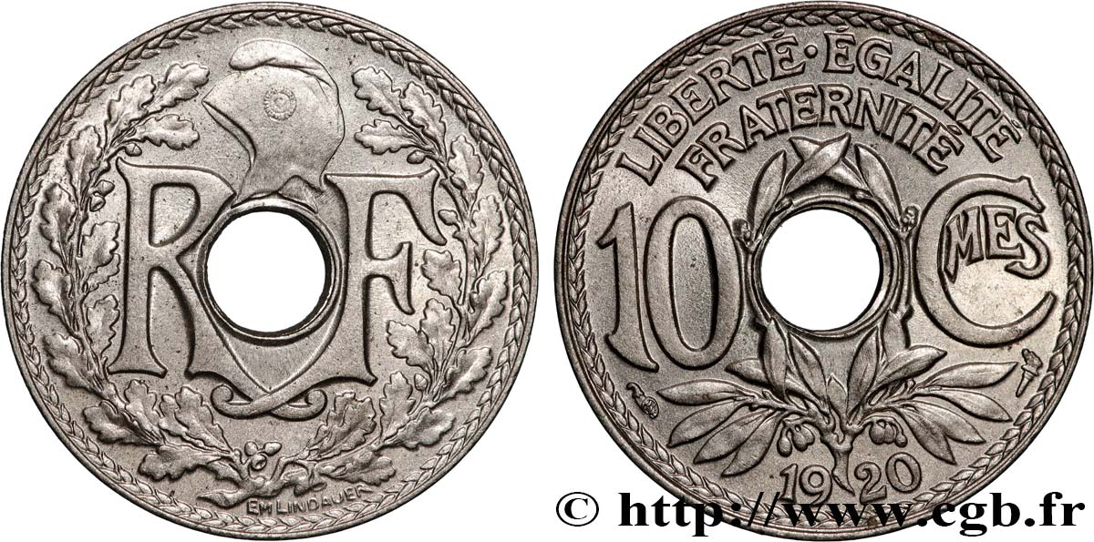 10 centimes Lindauer 1920  F.138/4 MS64 