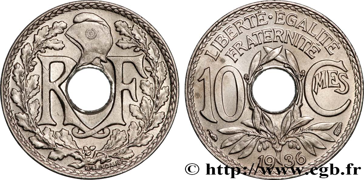 10 centimes Lindauer 1936  F.138/23 MS65 