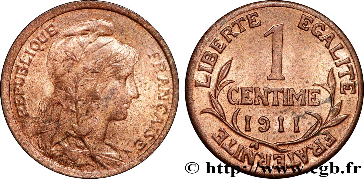1 centime Daniel-Dupuis 1911 Paris F.105/13 MS62 
