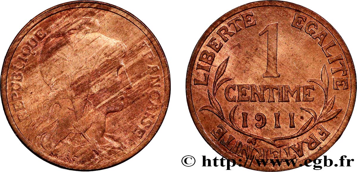 1 centime Daniel-Dupuis 1911 Paris F.105/13 SUP60 