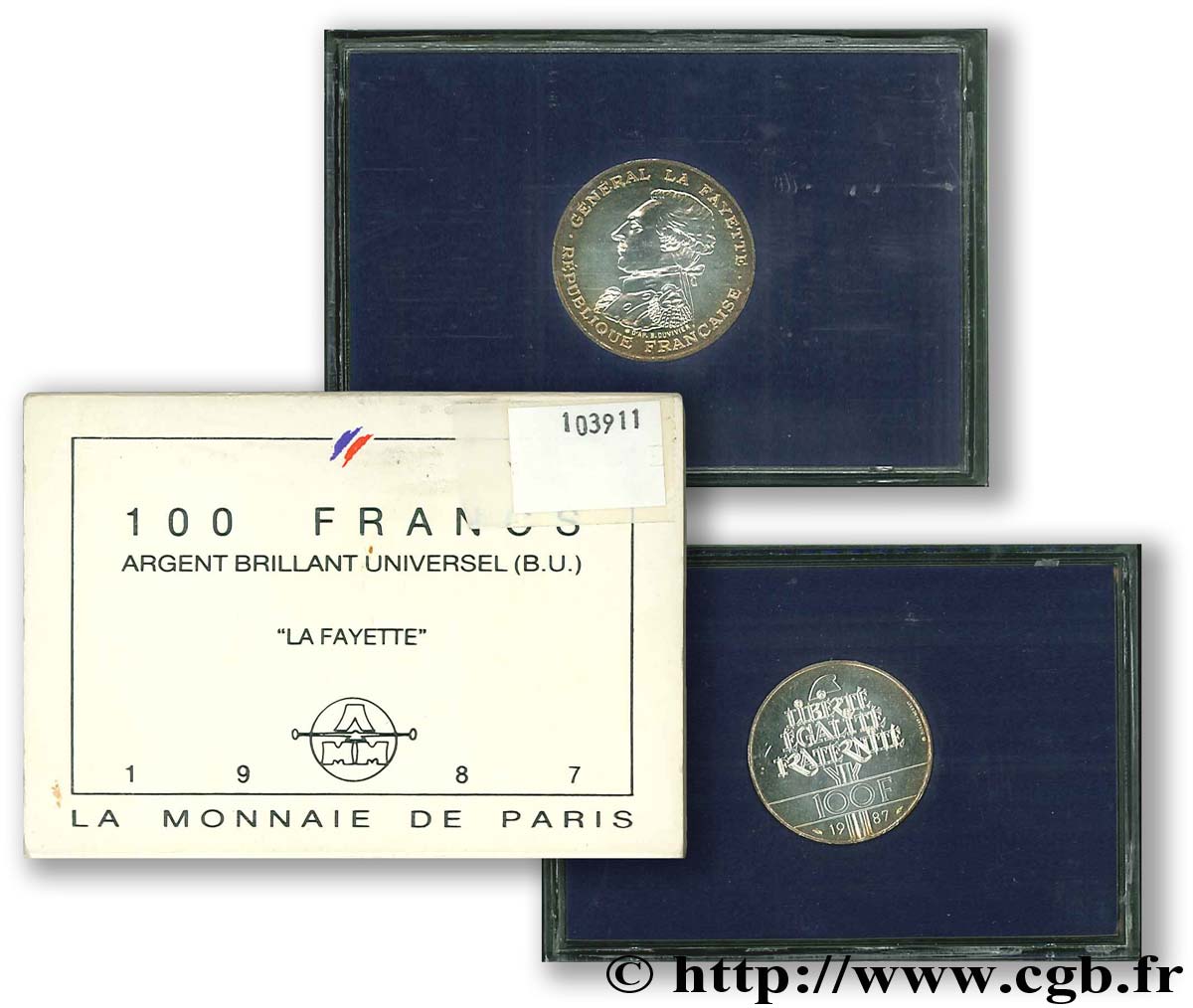 Brillant Universel 100 francs Égalité - La Fayette 1987 Paris F.455/2 var. FDC70 