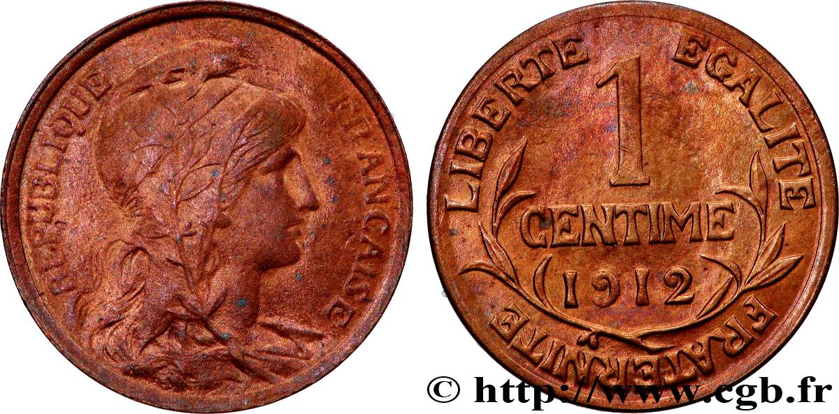 1 centime Daniel-Dupuis 1912  F.105/14 SUP60 