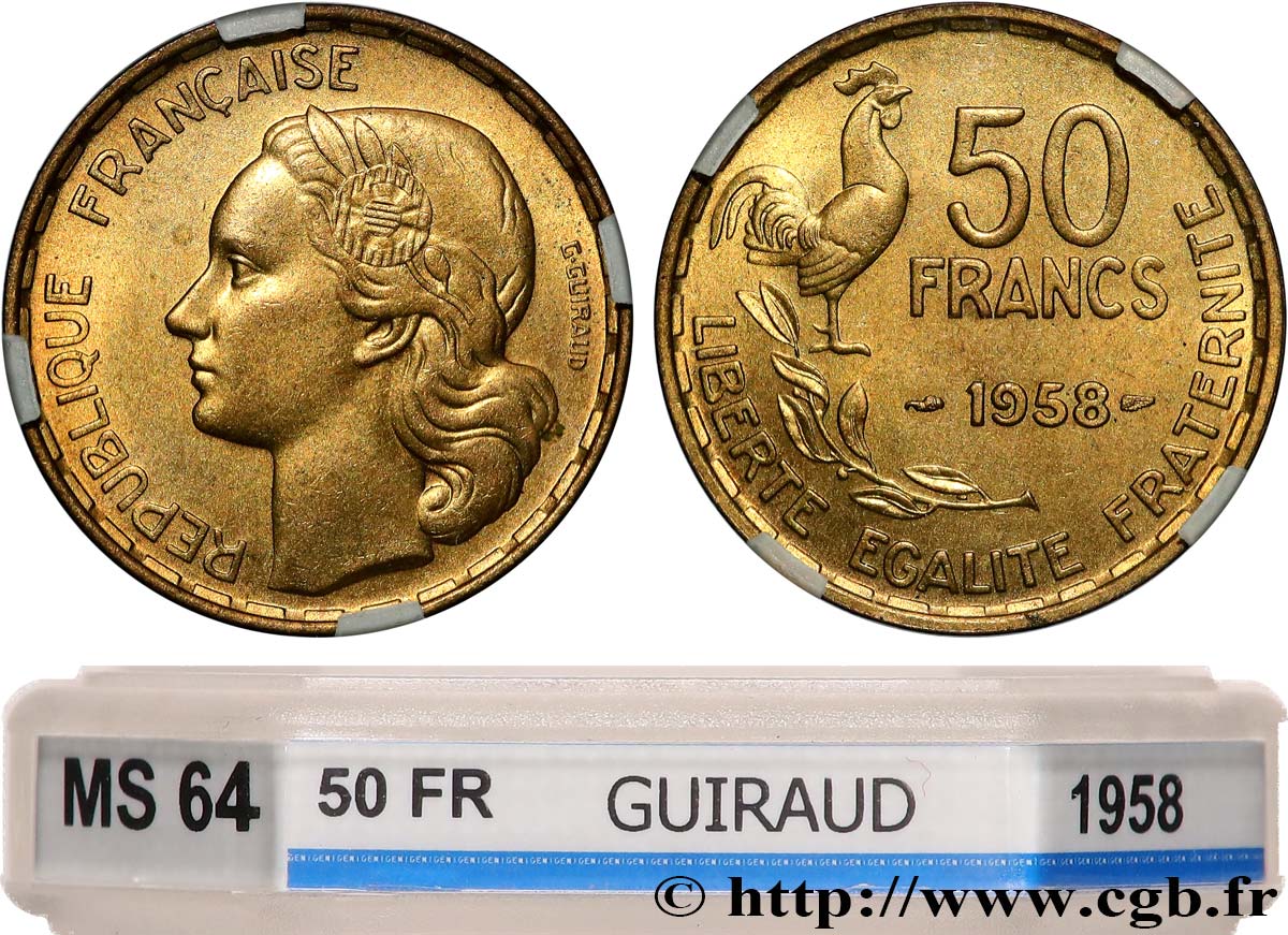 50 Francs Guiraud 1958 Paris F.425/14 SPL64 GENI