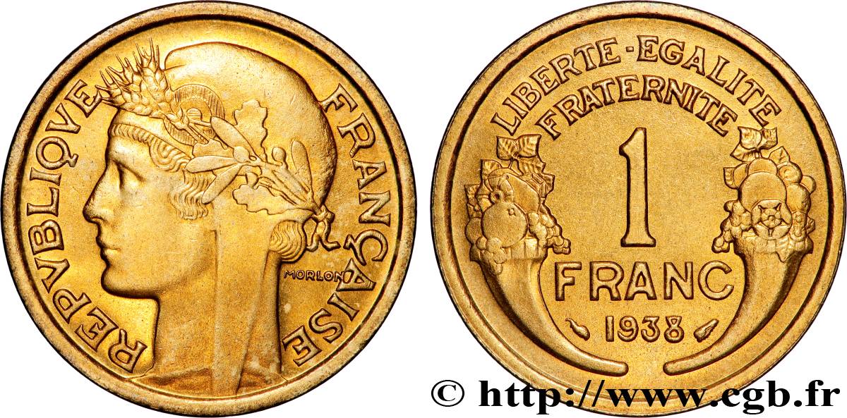 1 franc Morlon 1938 Paris F.219/9 ST65 