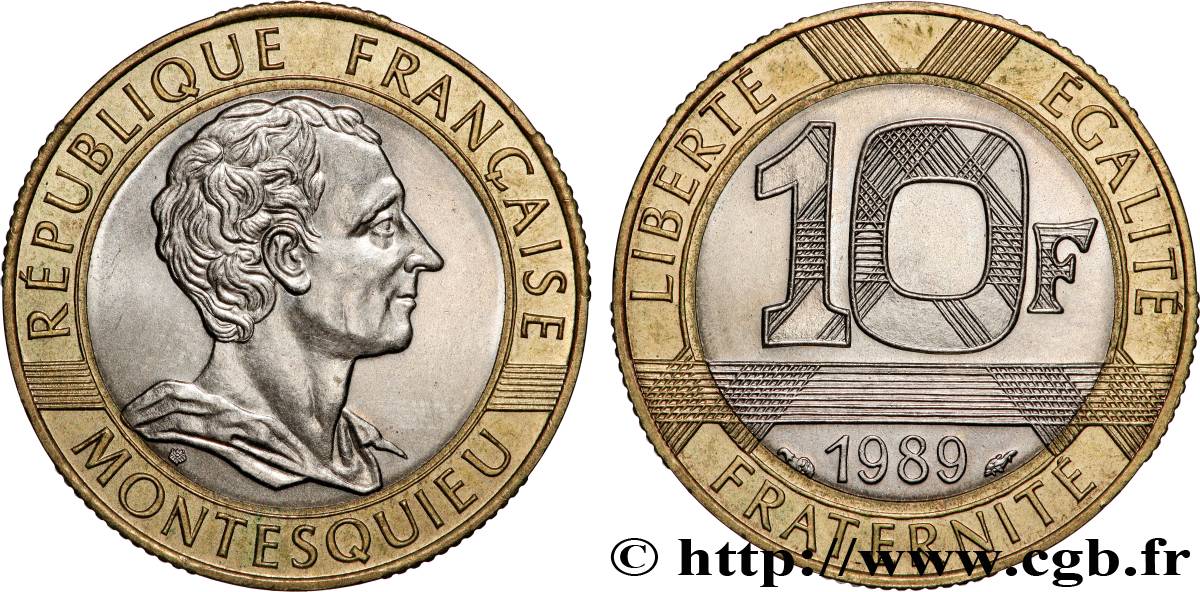 10 francs Montesquieu 1989  F.376/2 SPL 