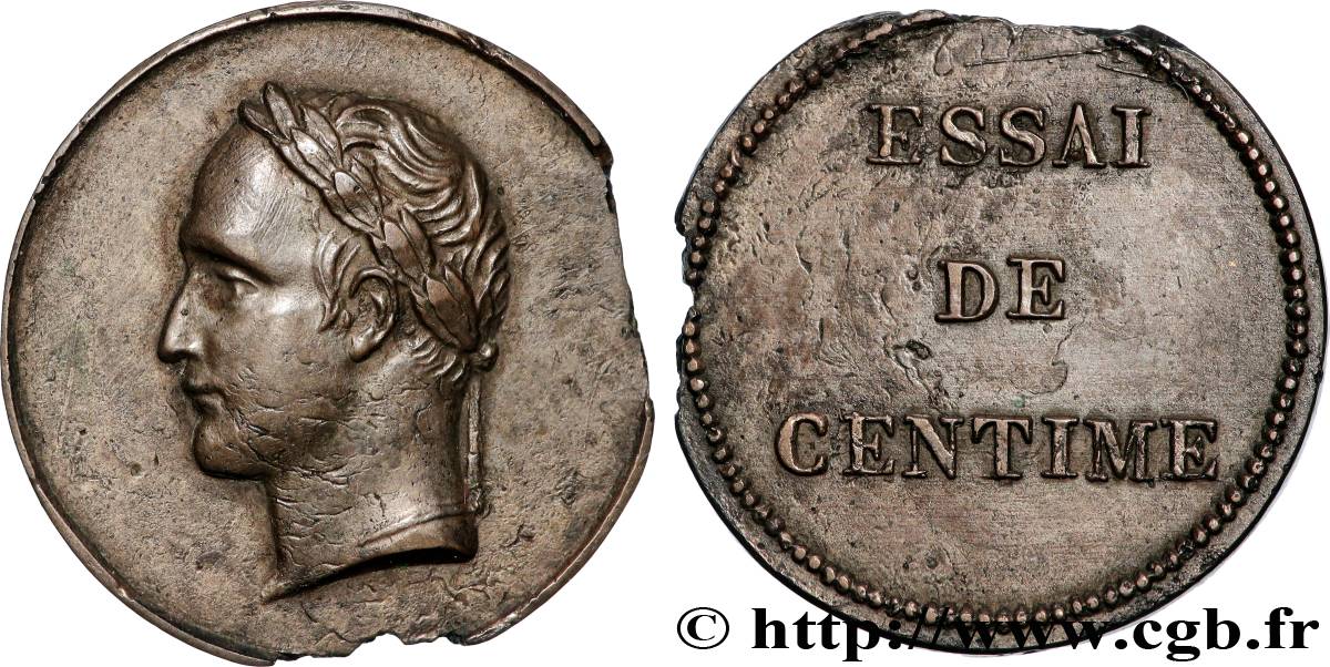 ESSAI de CENTIME n.d. Paris T.T.1001 1 TB 