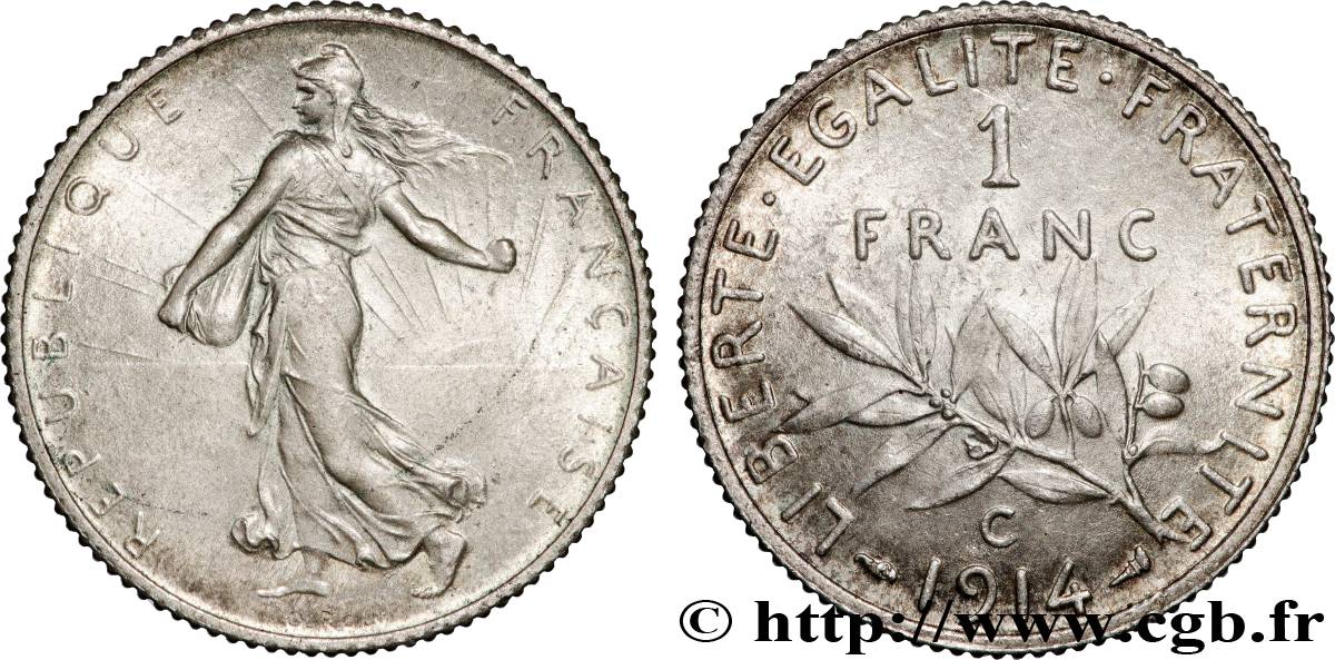 1 franc Semeuse 1914 Castelsarrasin F.217/20 MS 