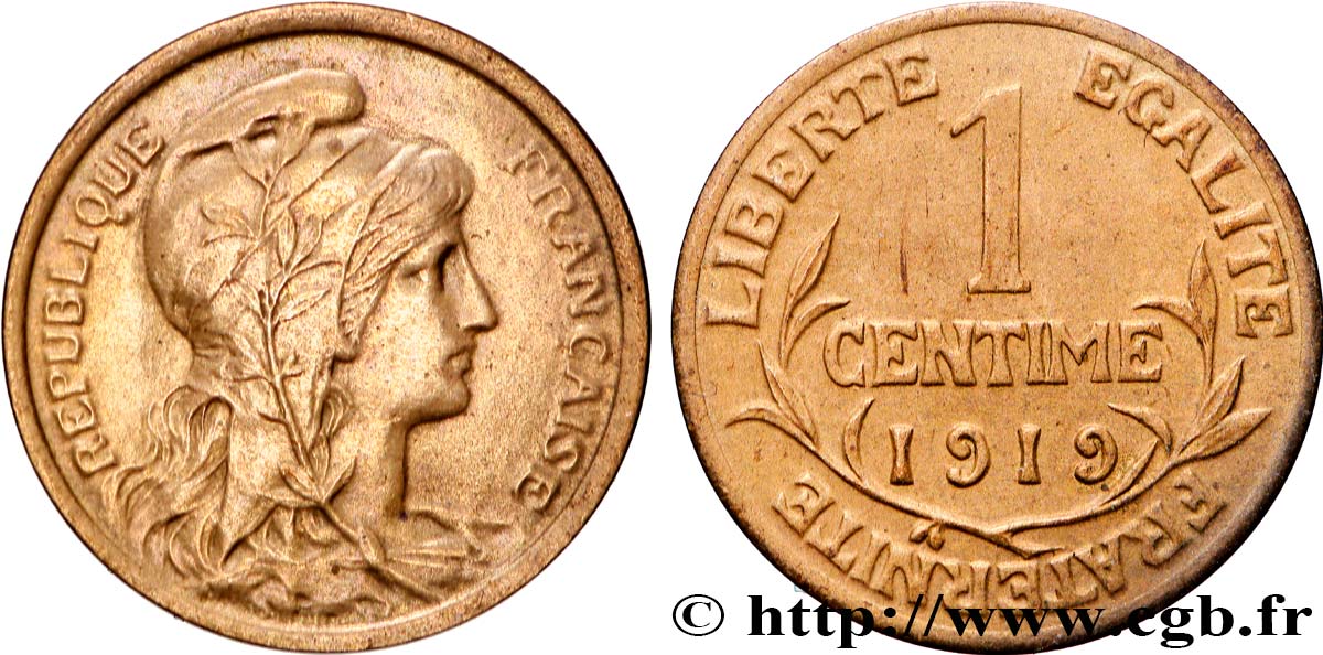1 centime Daniel-Dupuis 1919 Paris F.105/18 SUP 