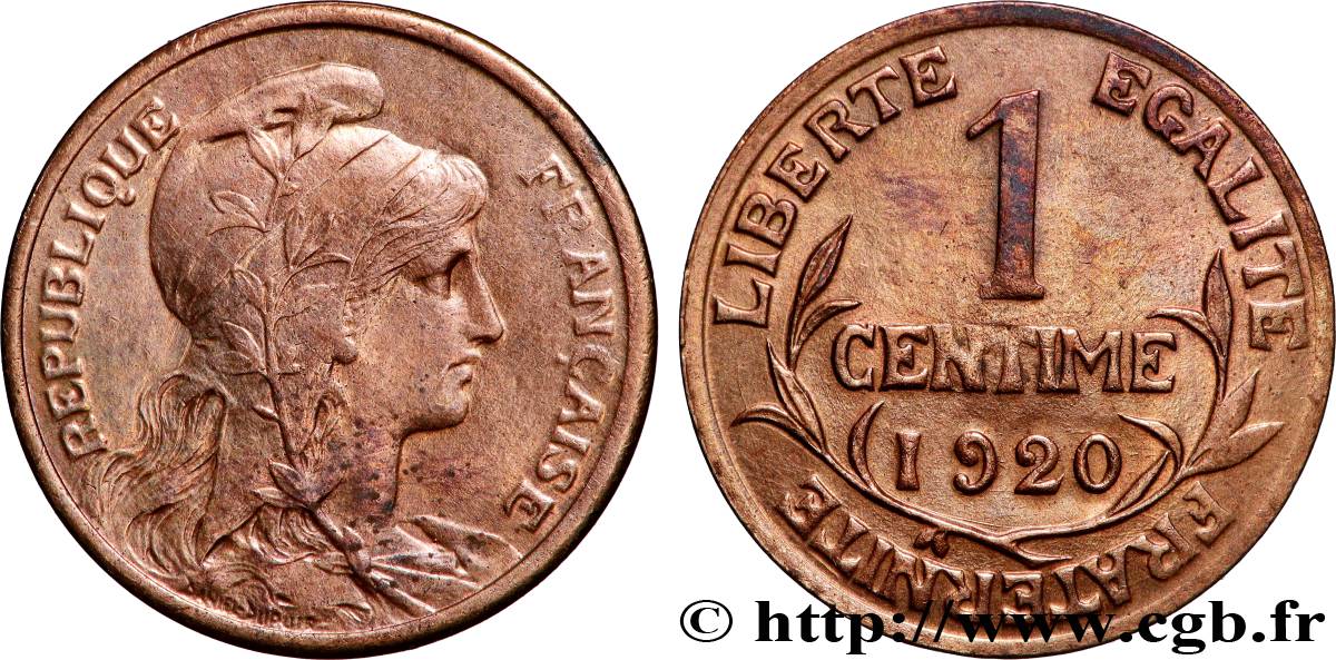 1 centime Daniel-Dupuis 1920  F.105/19 SUP+ 
