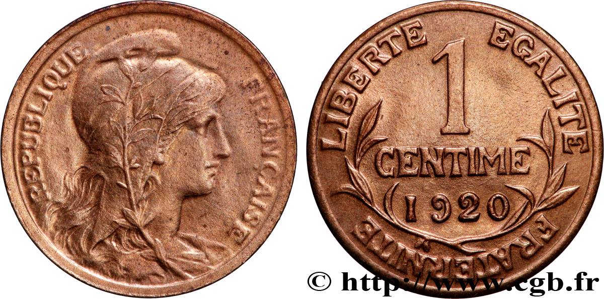 1 centime Daniel-Dupuis 1920  F.105/19 MS 