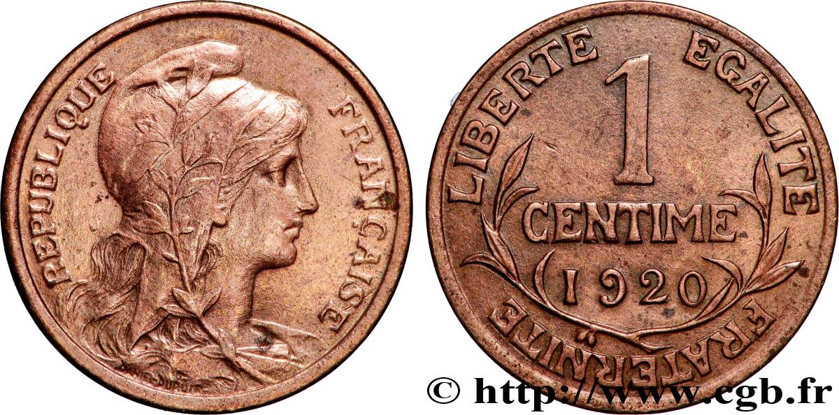 1 centime Daniel-Dupuis 1920  F.105/19 SPL+ 