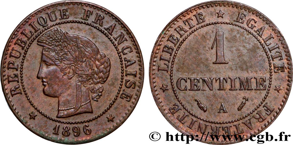 1 centime Cérès 1896 Paris F.104/23 MS 