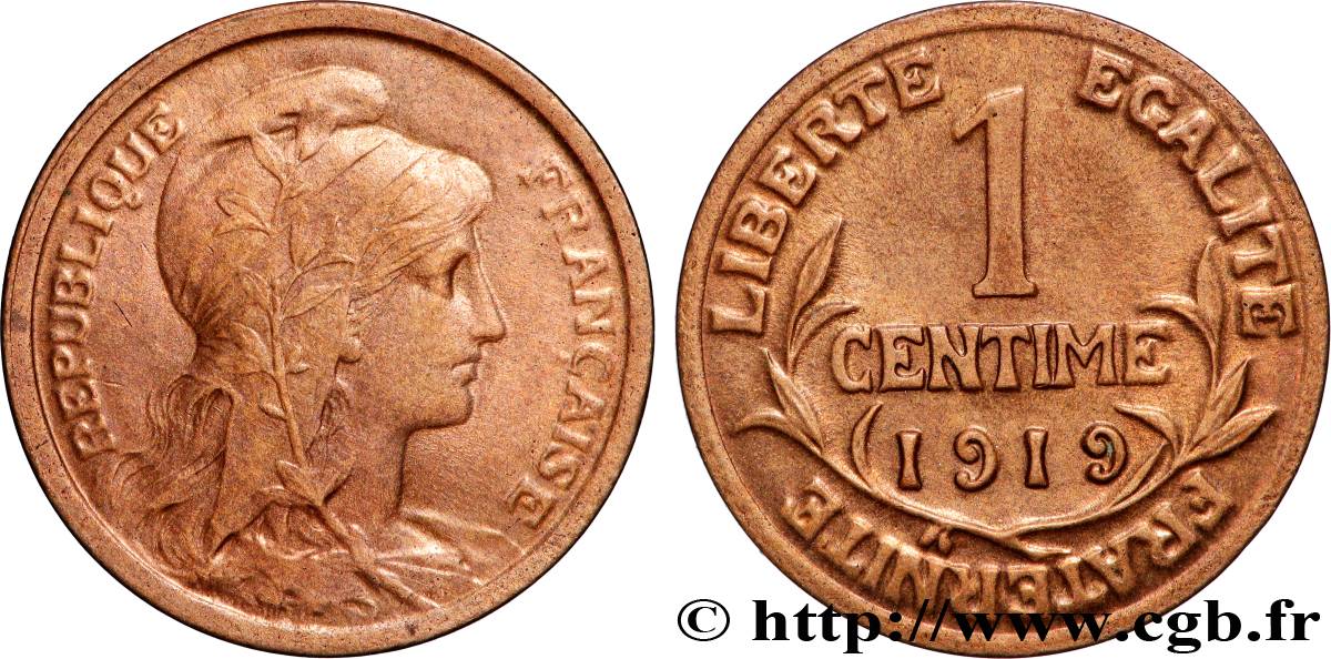 1 centime Daniel-Dupuis 1919 Paris F.105/18 AU 