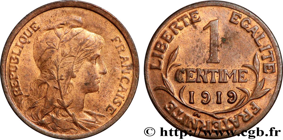 1 centime Daniel-Dupuis 1919 Paris F.105/18 VZ 