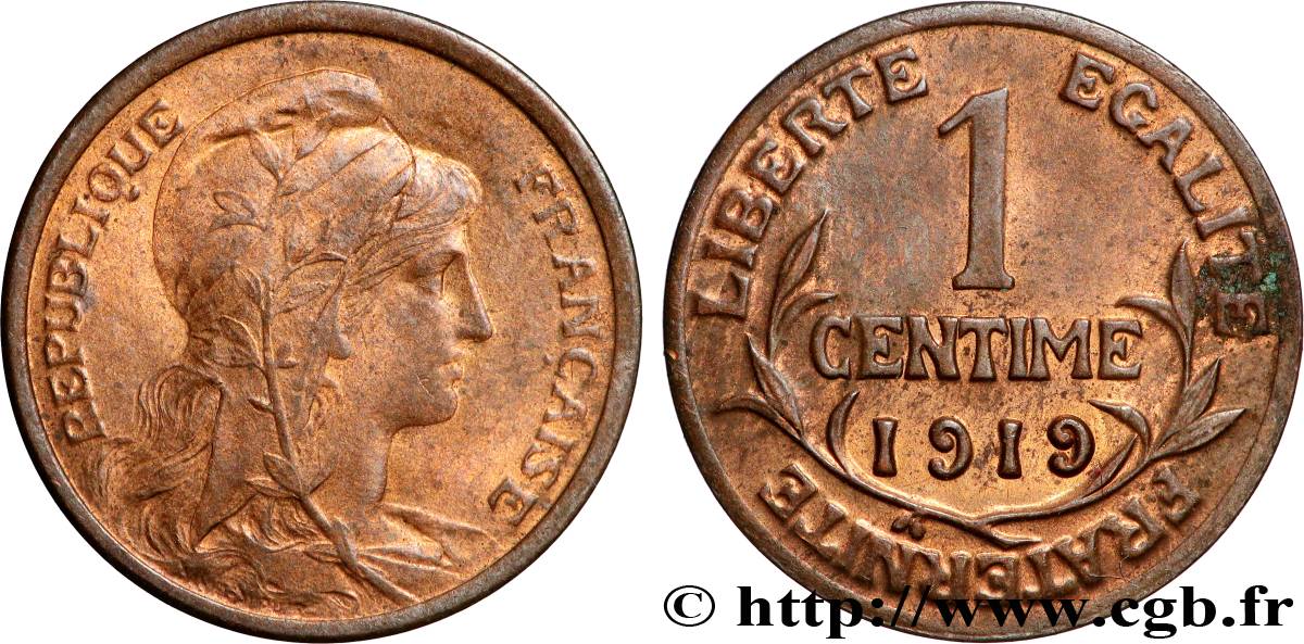 1 centime Daniel-Dupuis 1919 Paris F.105/18 SUP 