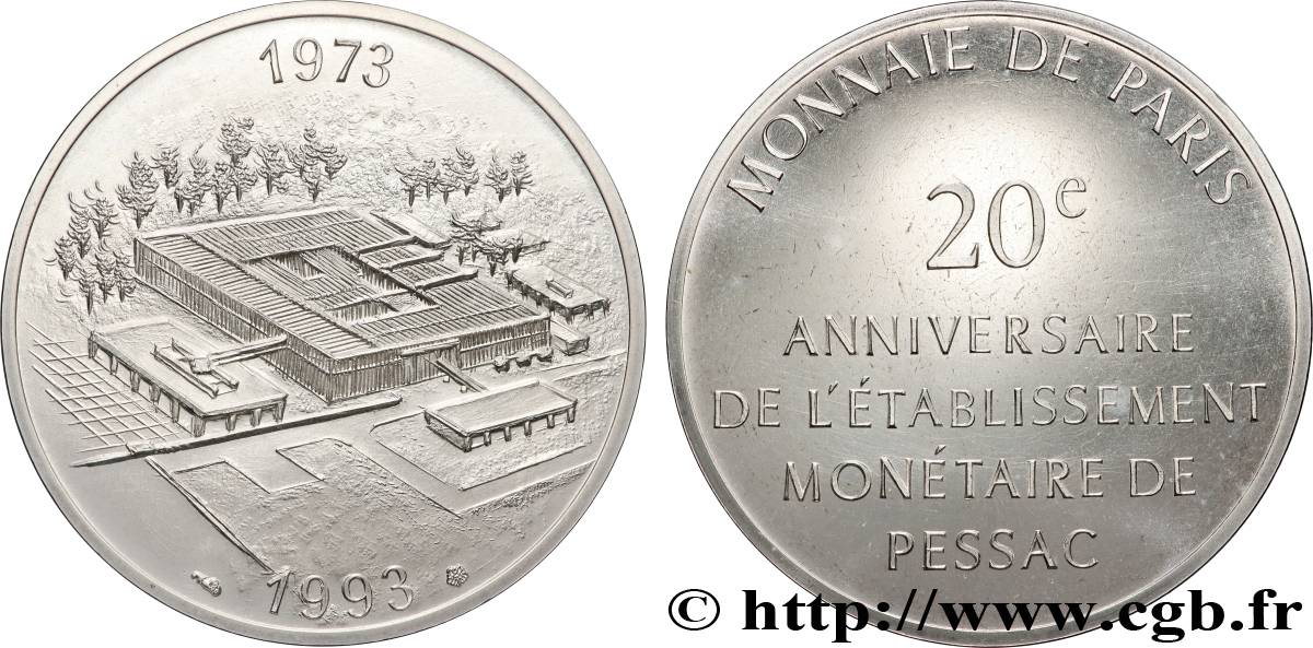Module de 100 francs - 20e anniversaire de l’établissement monétaire de Pessac 1993 Paris GEM.243 1 FDC 