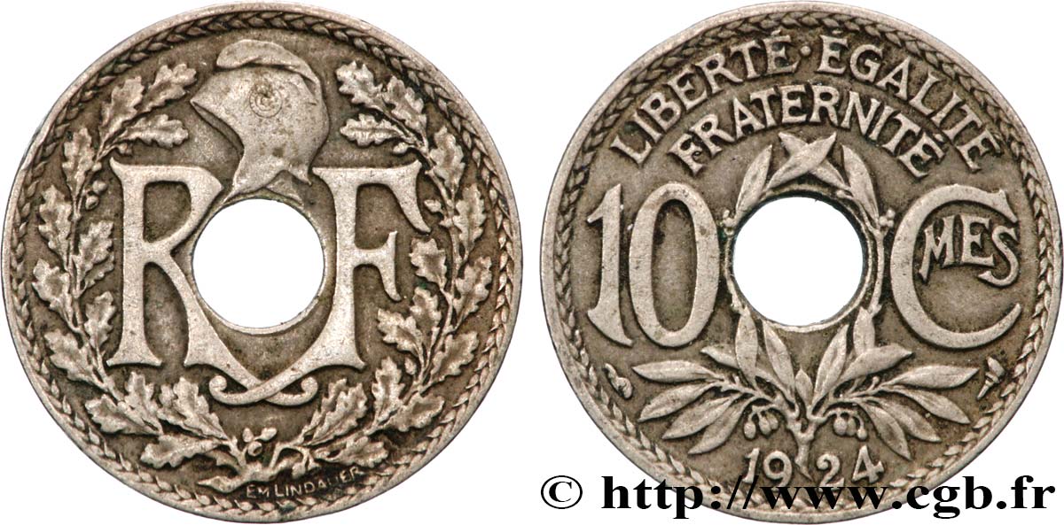 10 centimes Lindauer 1924 Paris F.138/10 XF 