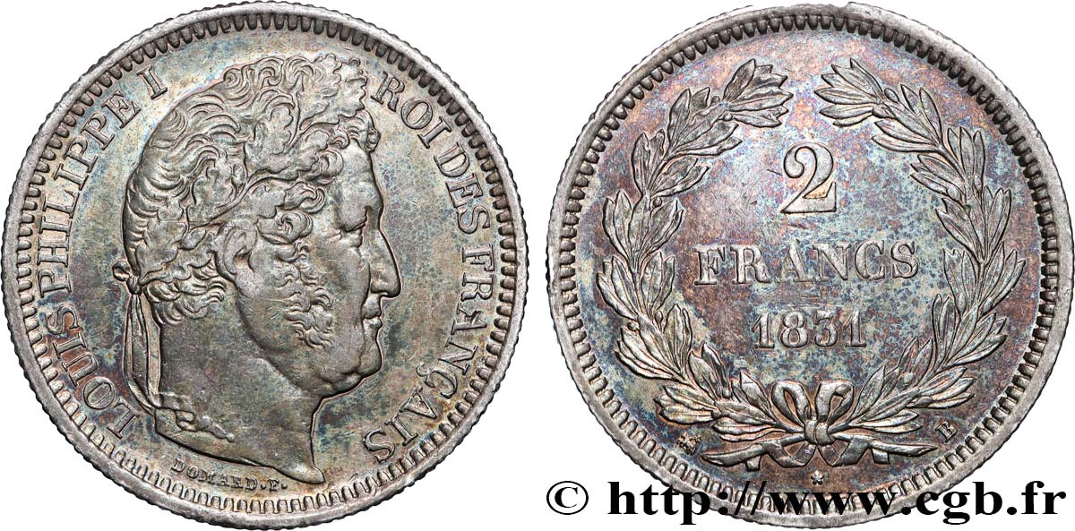 2 francs Louis-Philippe 1831 Rouen F.260/2 AU 