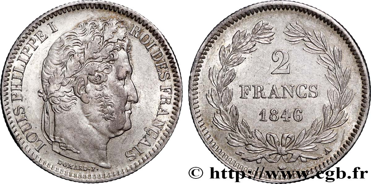 2 francs Louis-Philippe 1846 Paris F.260/108 SUP58 