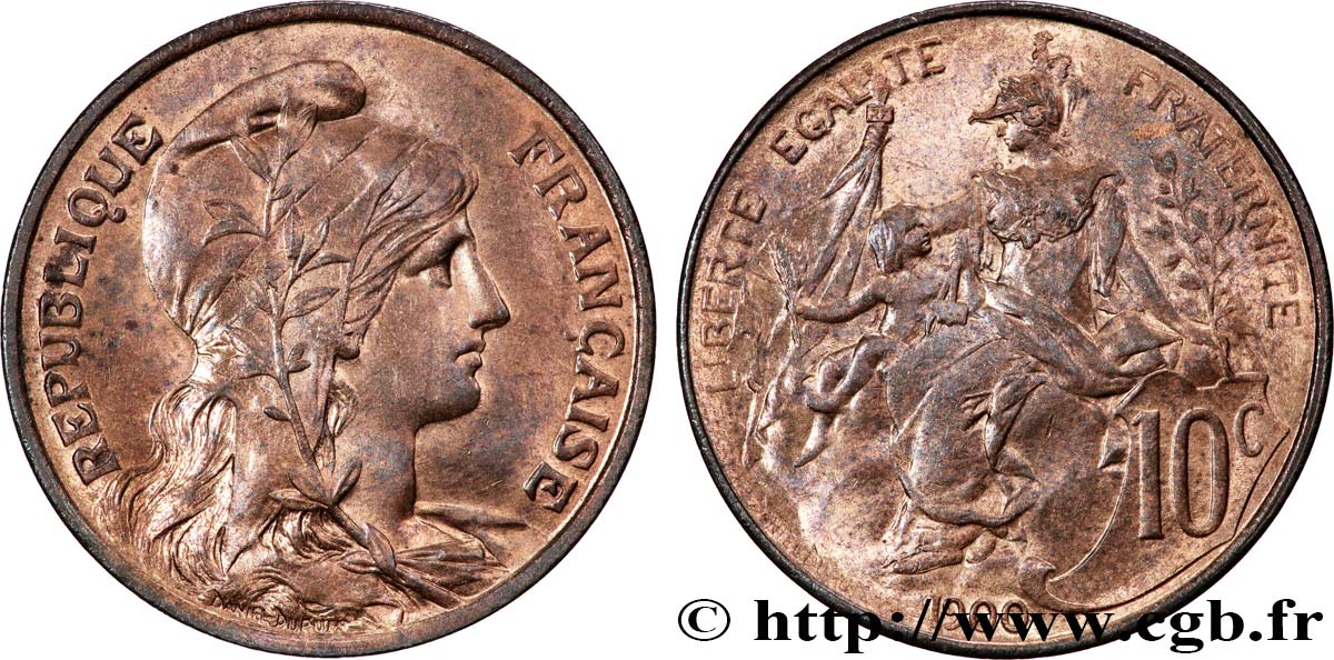 10 centimes Daniel-Dupuis 1900  F.136/8 fST64 