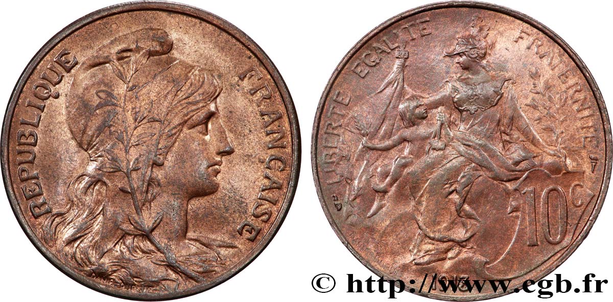 10 centimes Daniel-Dupuis 1913  F.136/22 SPL64 