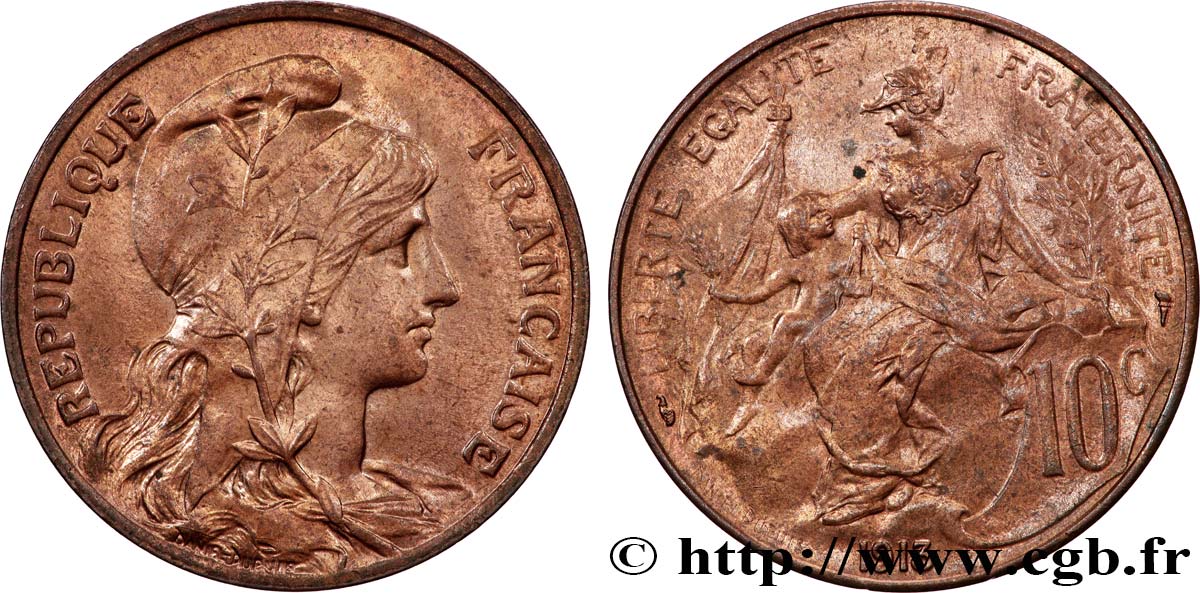 10 centimes Daniel-Dupuis 1913  F.136/22 SPL63 
