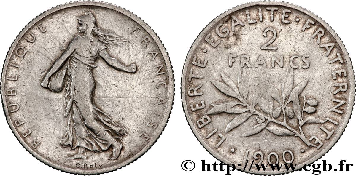 2 francs Semeuse 1900  F.266/4 TB+ 