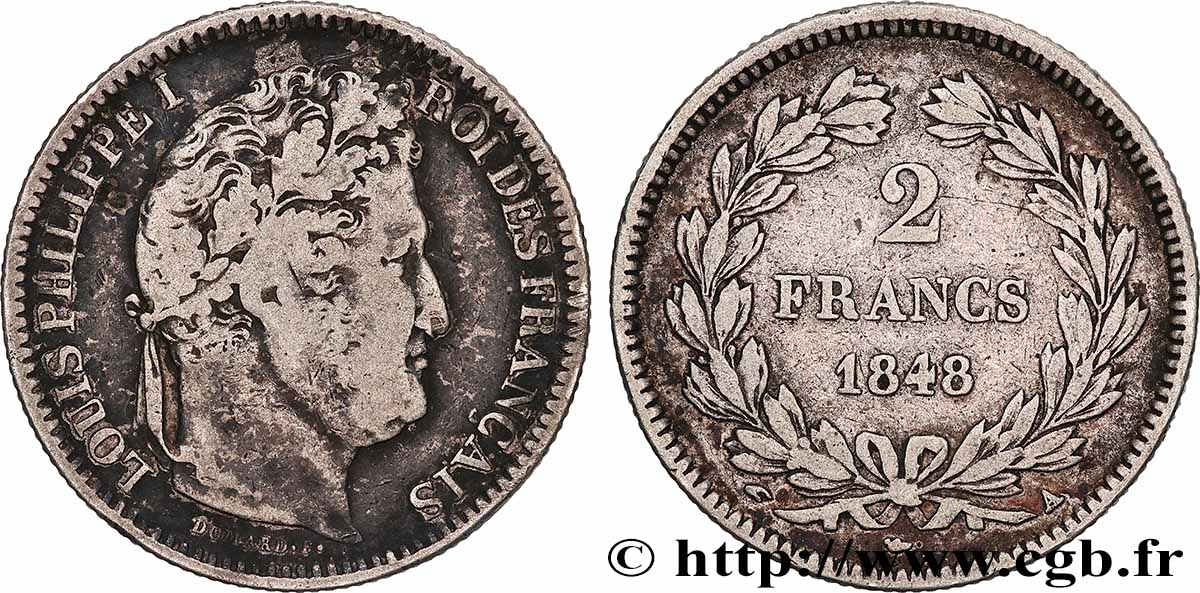 2 francs Louis-Philippe 1848 Paris F.260/115 TB 