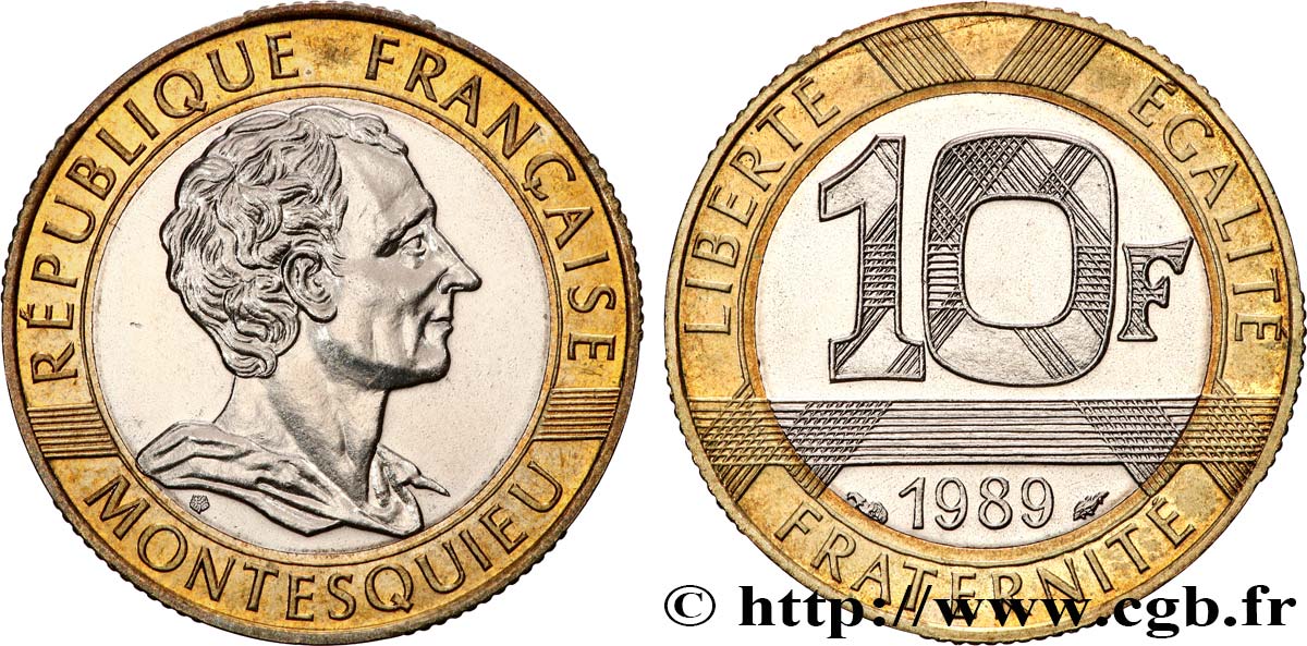10 francs Montesquieu 1989  F.376/2 SPL 