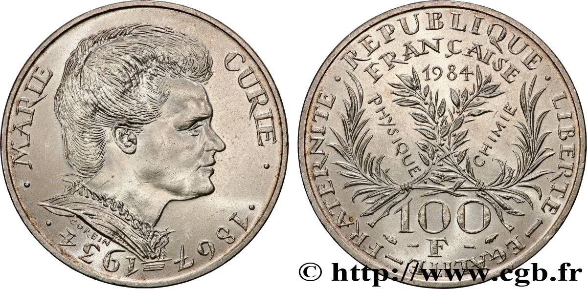 100 francs Marie Curie 1984  F.452/2 SUP+ 
