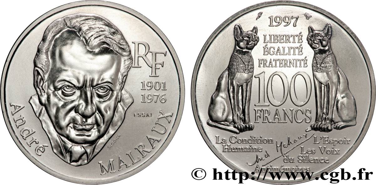Essai de 100 francs Malraux 1997 Paris F.465/1 SPL 