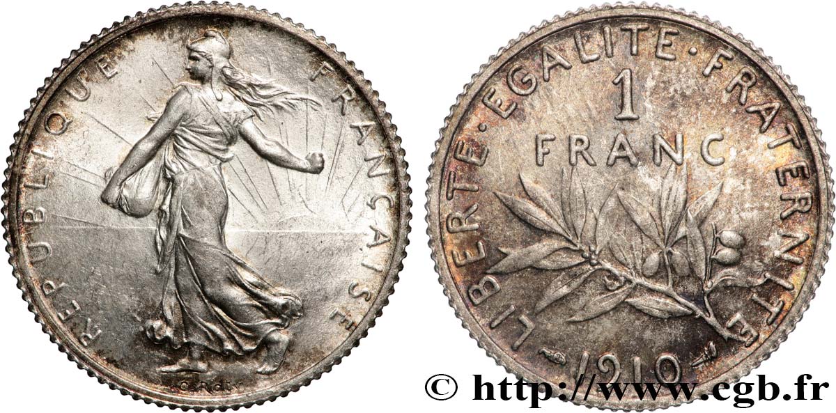 1 franc Semeuse 1910 Paris F.217/15 SUP+ 
